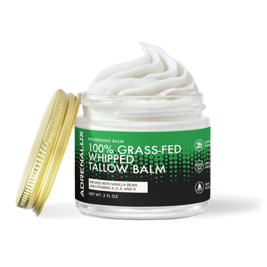 100% Grass-Fed Whipped Tallow Balm with Vanilla Bean