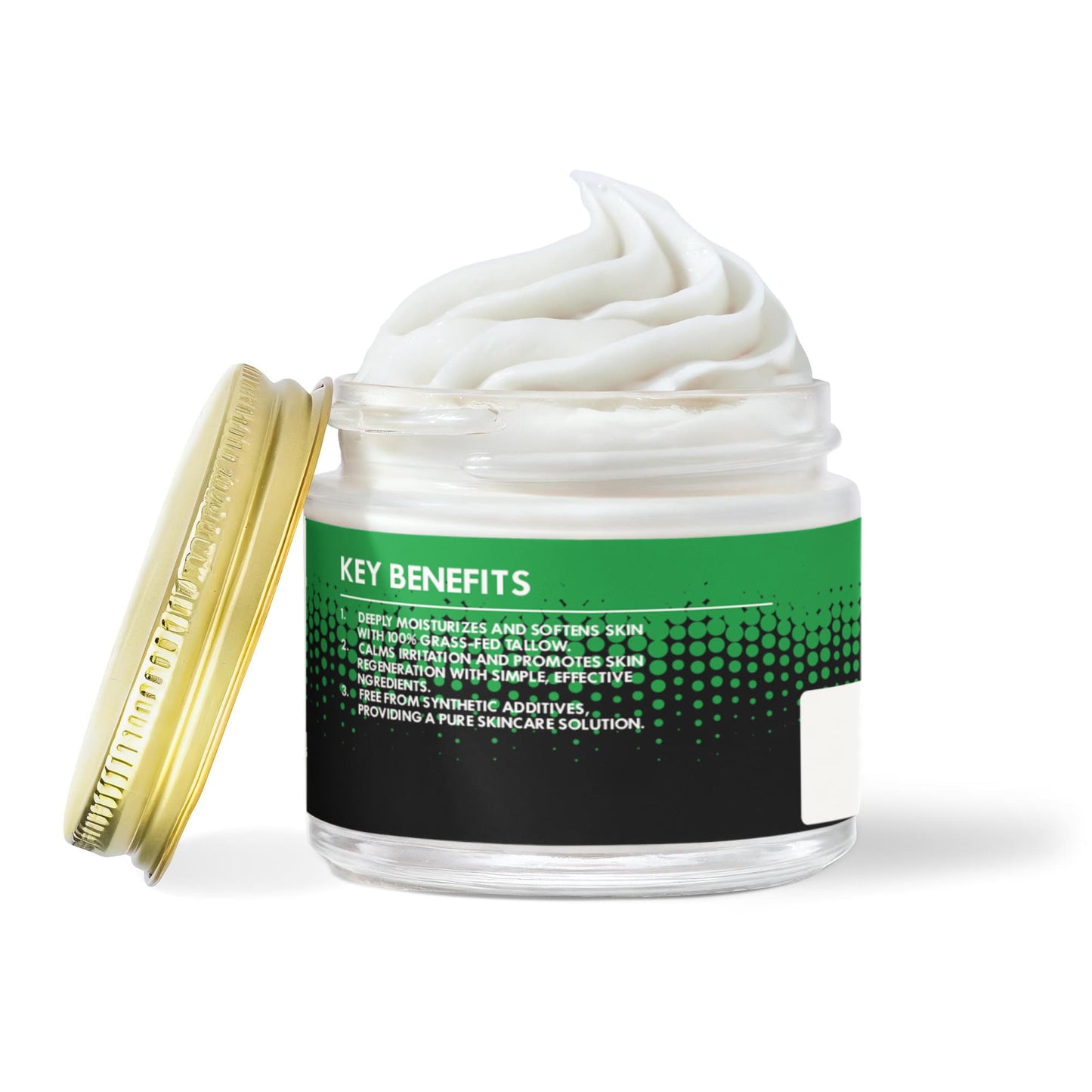 100% Grass-Fed Whipped Tallow Balm with Vanilla Bean